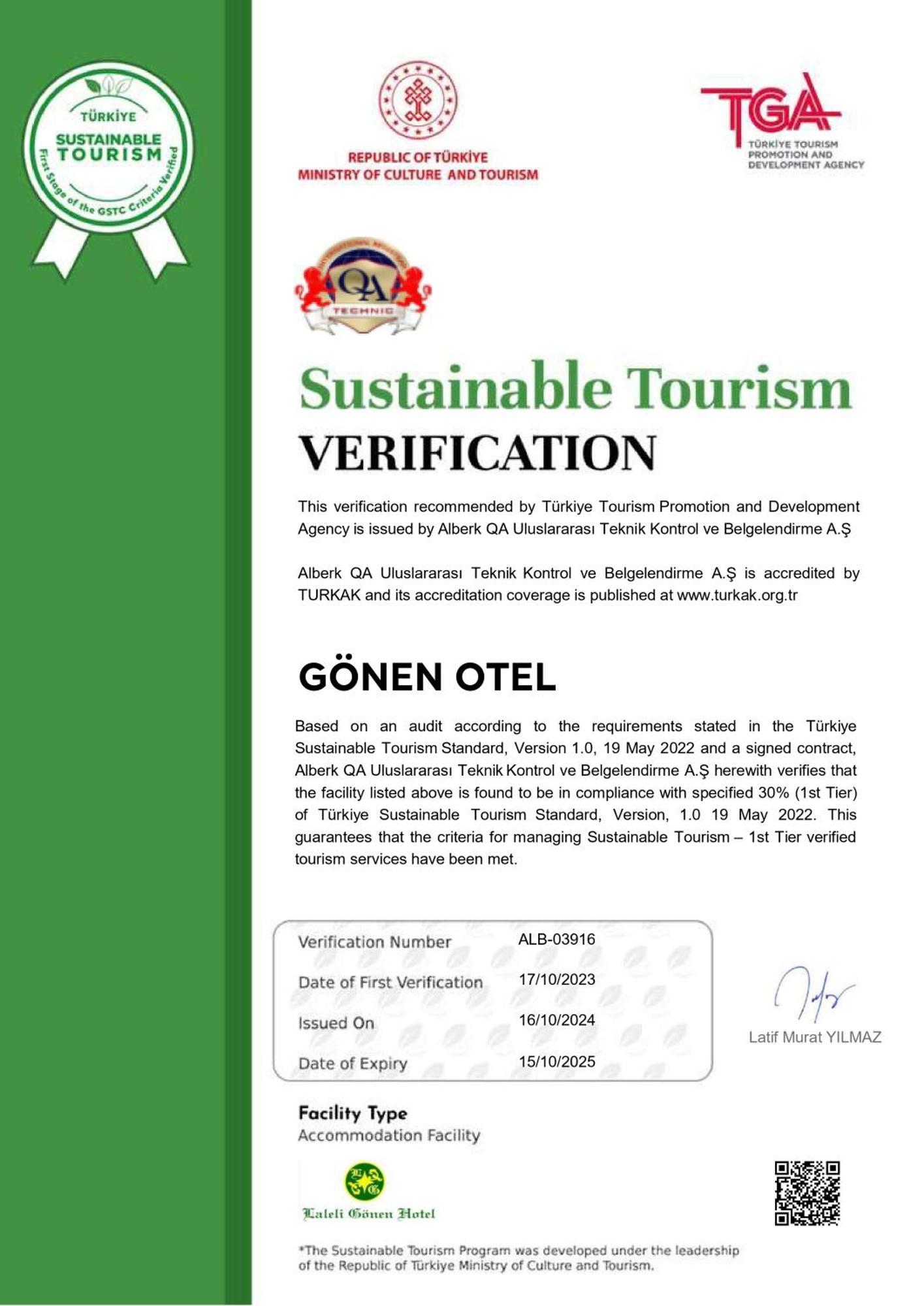 Laleli Gonen Hotel Istanbul Exteriör bild